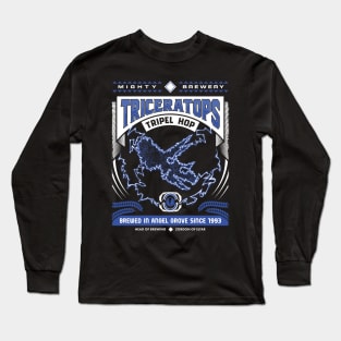 Mighty Brews - Blue Triceratops Long Sleeve T-Shirt